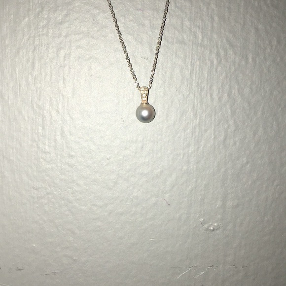 diamond and pearl necklace - Picture 1 of 8